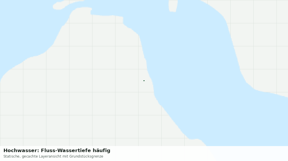 Statische Kartenansicht: Hochwasser: Fluss-Wassertiefe häufig
