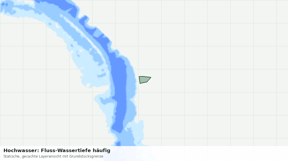 Statische Kartenansicht: Hochwasser: Fluss-Wassertiefe häufig