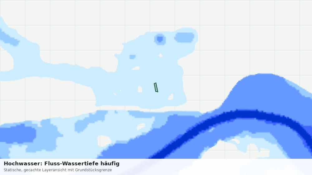 Statische Kartenansicht: Hochwasser: Fluss-Wassertiefe häufig