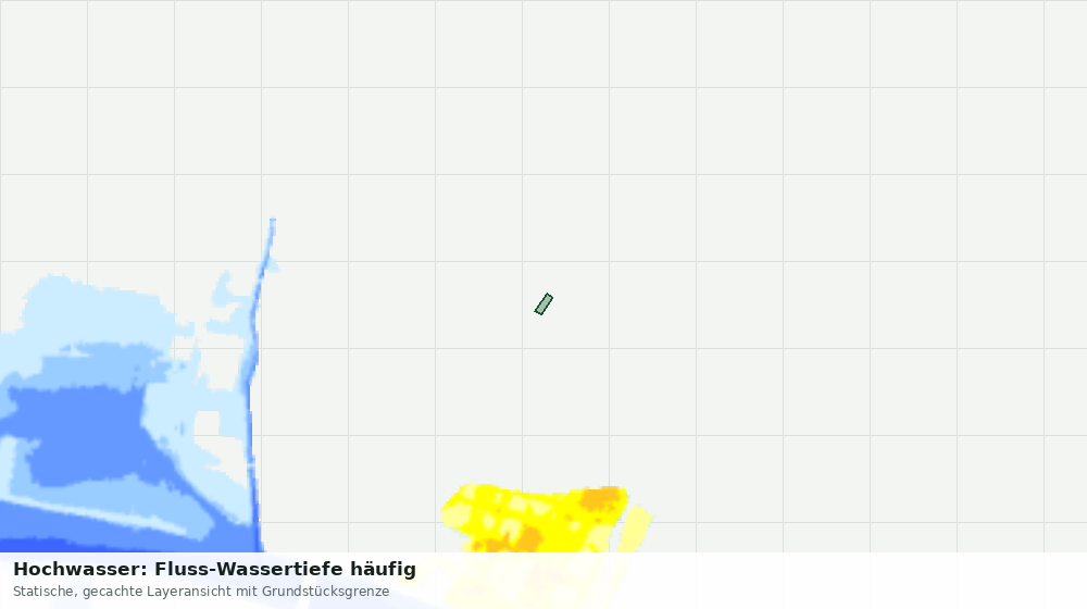 Statische Kartenansicht: Hochwasser: Fluss-Wassertiefe häufig