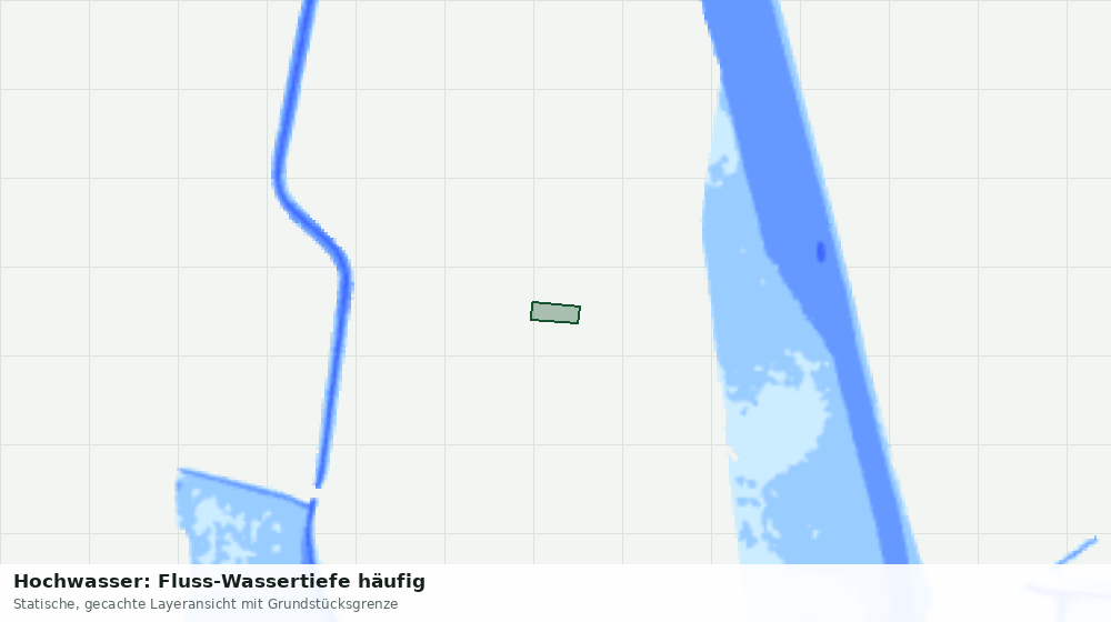 Statische Kartenansicht: Hochwasser: Fluss-Wassertiefe häufig