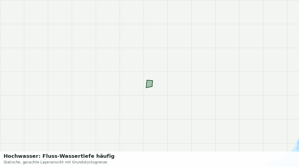 Statische Kartenansicht: Hochwasser: Fluss-Wassertiefe häufig