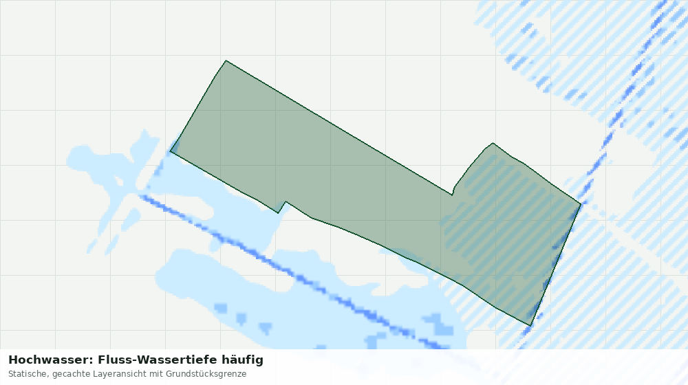 Statische Kartenansicht: Hochwasser: Fluss-Wassertiefe häufig