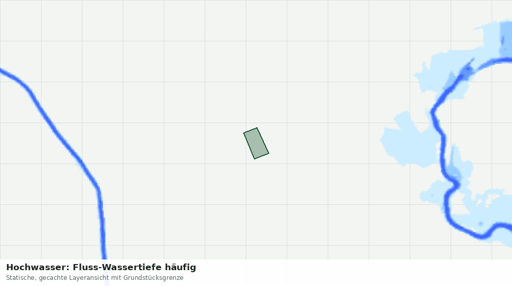 Statische Kartenansicht: Hochwasser: Fluss-Wassertiefe häufig