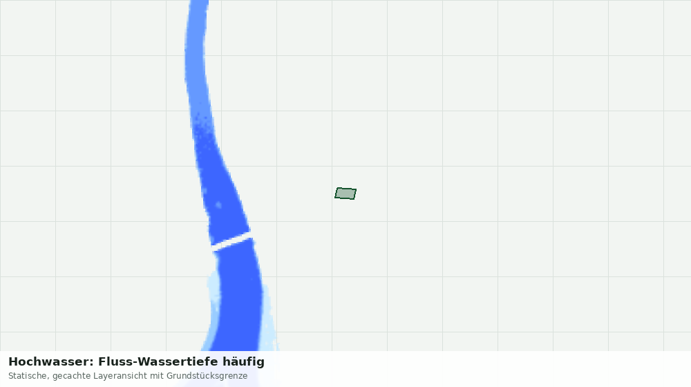 Statische Kartenansicht: Hochwasser: Fluss-Wassertiefe häufig