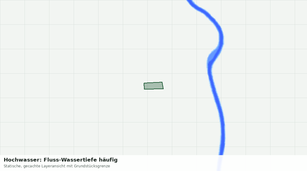 Statische Kartenansicht: Hochwasser: Fluss-Wassertiefe häufig