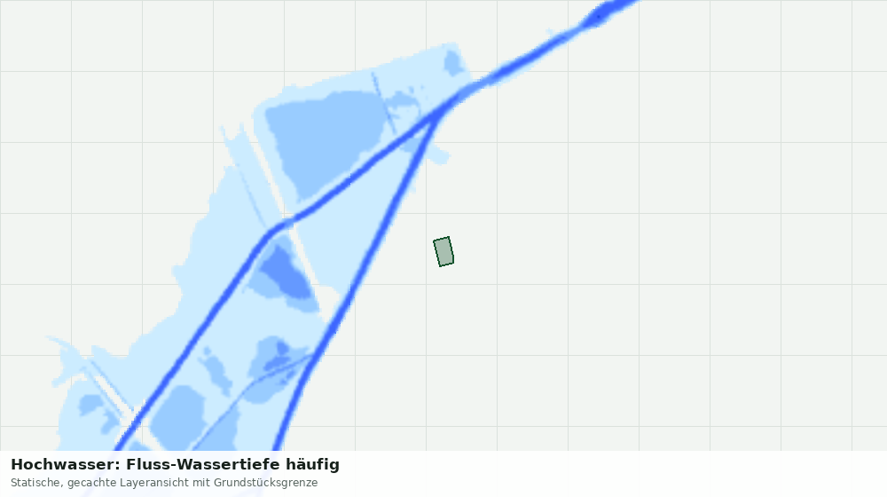 Statische Kartenansicht: Hochwasser: Fluss-Wassertiefe häufig