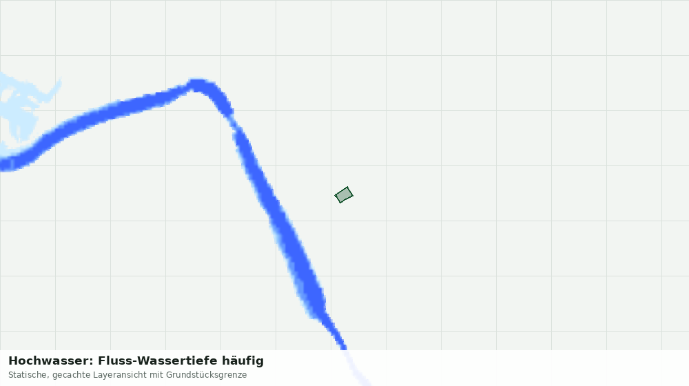 Statische Kartenansicht: Hochwasser: Fluss-Wassertiefe häufig