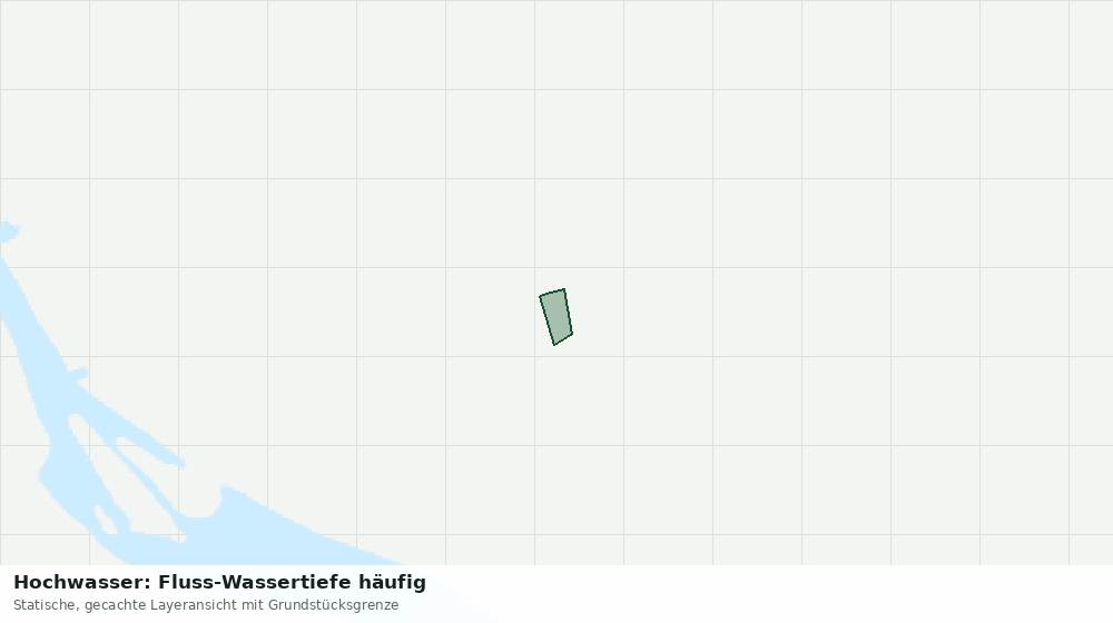 Statische Kartenansicht: Hochwasser: Fluss-Wassertiefe häufig
