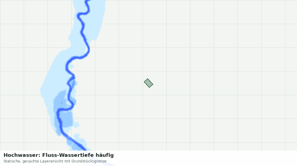 Statische Kartenansicht: Hochwasser: Fluss-Wassertiefe häufig