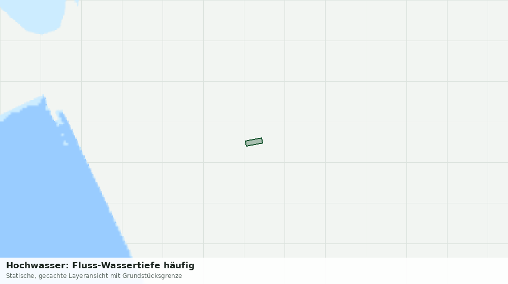 Statische Kartenansicht: Hochwasser: Fluss-Wassertiefe häufig