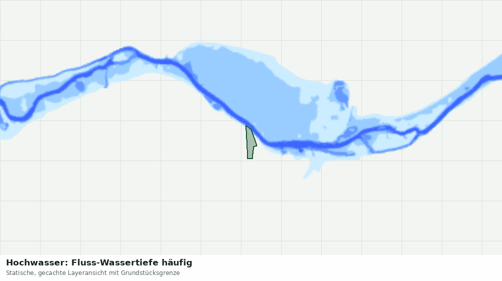 Statische Kartenansicht: Hochwasser: Fluss-Wassertiefe häufig