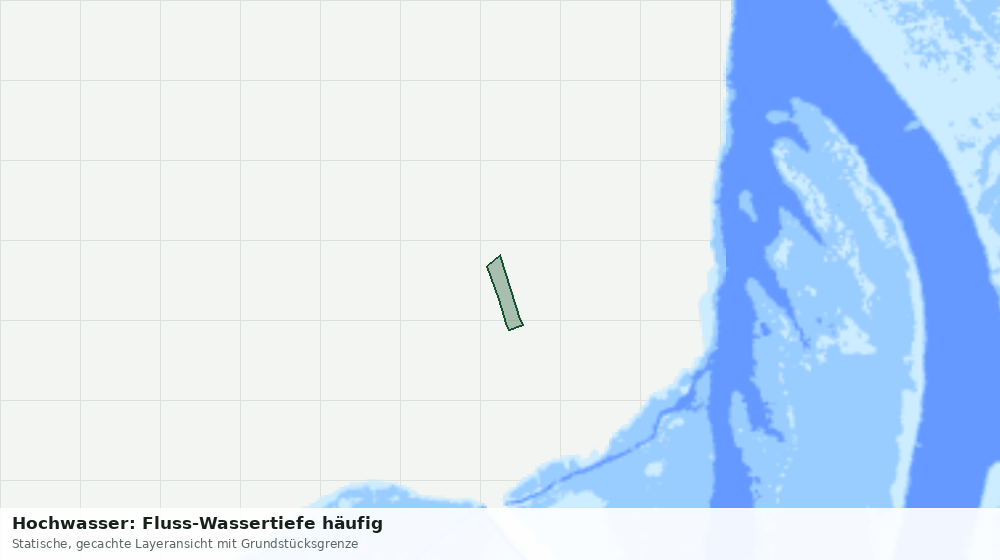 Statische Kartenansicht: Hochwasser: Fluss-Wassertiefe häufig