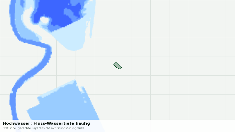 Statische Kartenansicht: Hochwasser: Fluss-Wassertiefe häufig