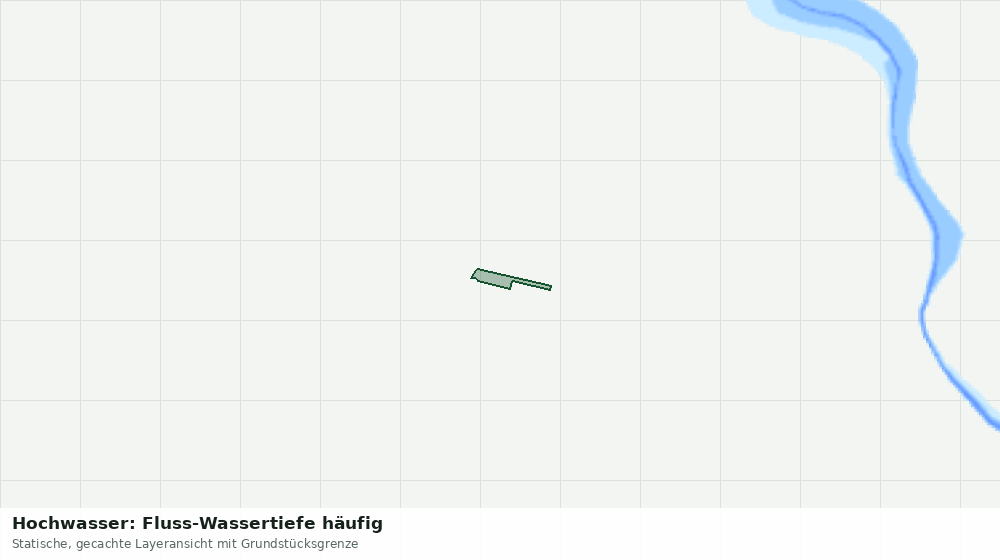 Statische Kartenansicht: Hochwasser: Fluss-Wassertiefe häufig