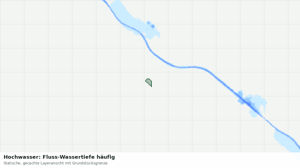 Statische Kartenansicht: Hochwasser: Fluss-Wassertiefe häufig