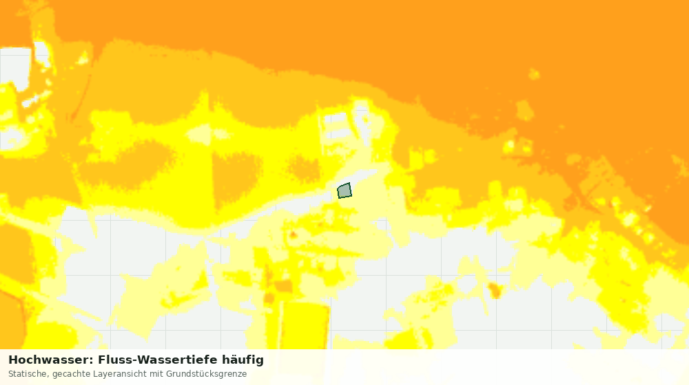 Statische Kartenansicht: Hochwasser: Fluss-Wassertiefe häufig