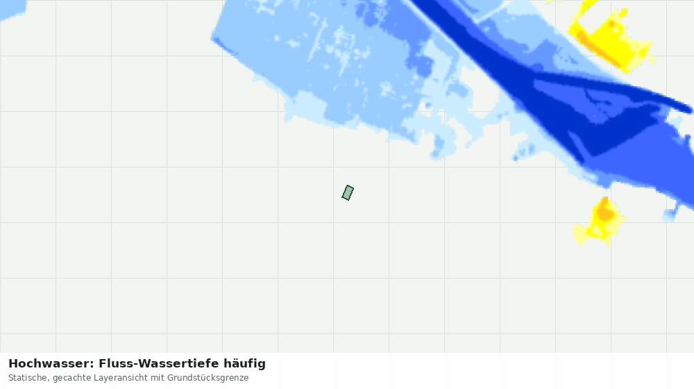 Statische Kartenansicht: Hochwasser: Fluss-Wassertiefe häufig