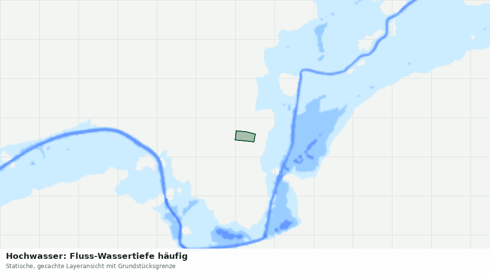 Statische Kartenansicht: Hochwasser: Fluss-Wassertiefe häufig