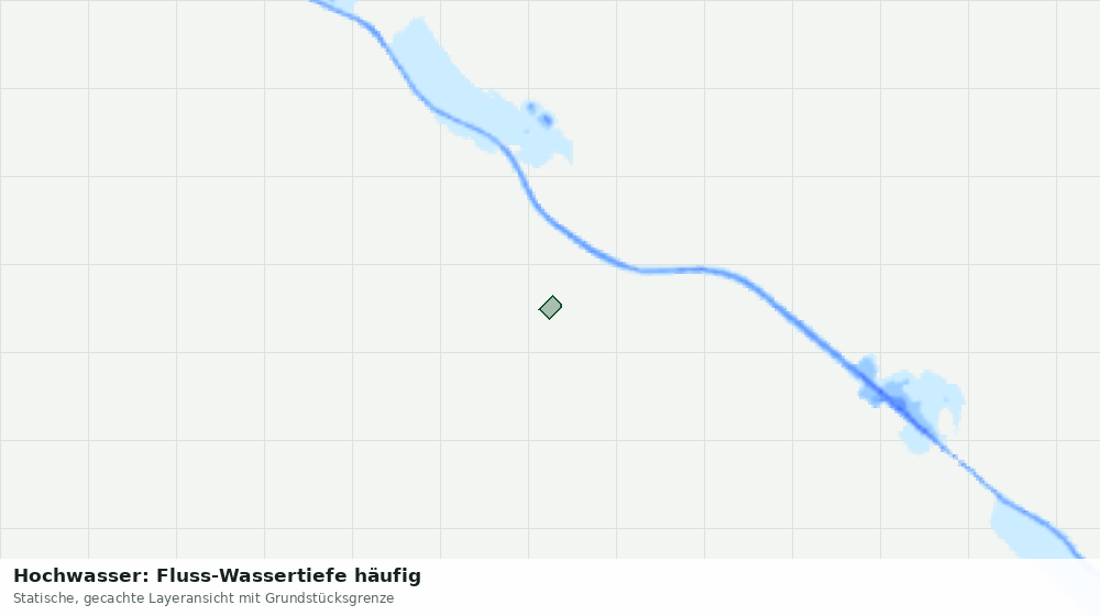 Statische Kartenansicht: Hochwasser: Fluss-Wassertiefe häufig