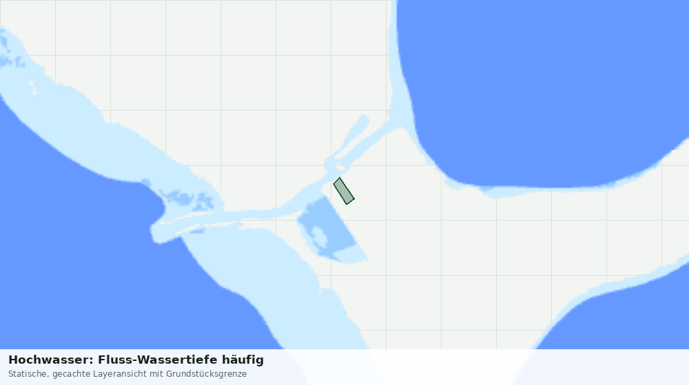 Statische Kartenansicht: Hochwasser: Fluss-Wassertiefe häufig