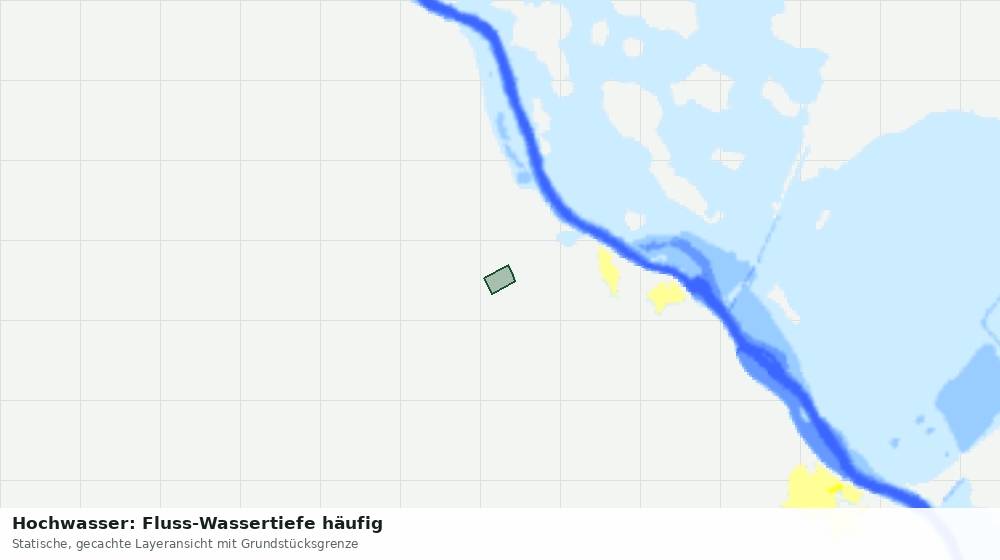 Statische Kartenansicht: Hochwasser: Fluss-Wassertiefe häufig
