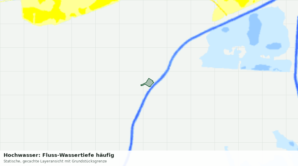 Statische Kartenansicht: Hochwasser: Fluss-Wassertiefe häufig