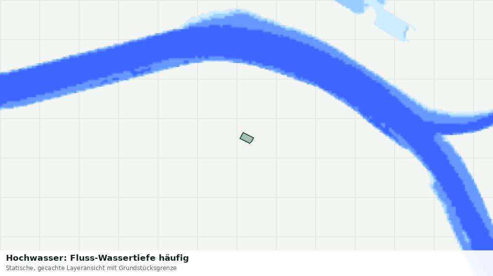 Statische Kartenansicht: Hochwasser: Fluss-Wassertiefe häufig