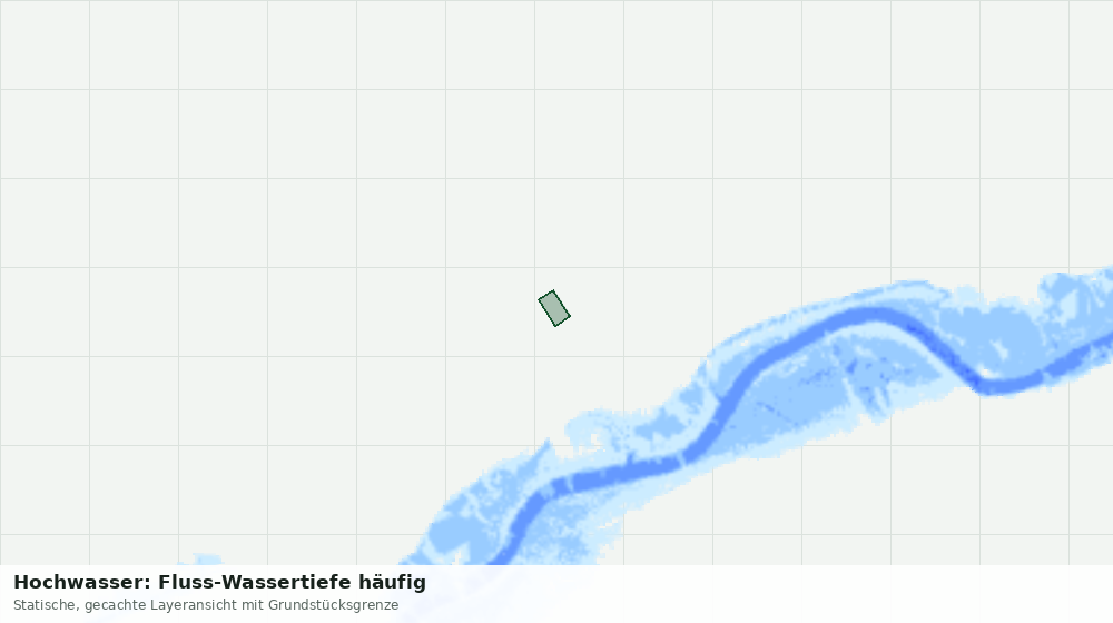 Statische Kartenansicht: Hochwasser: Fluss-Wassertiefe häufig