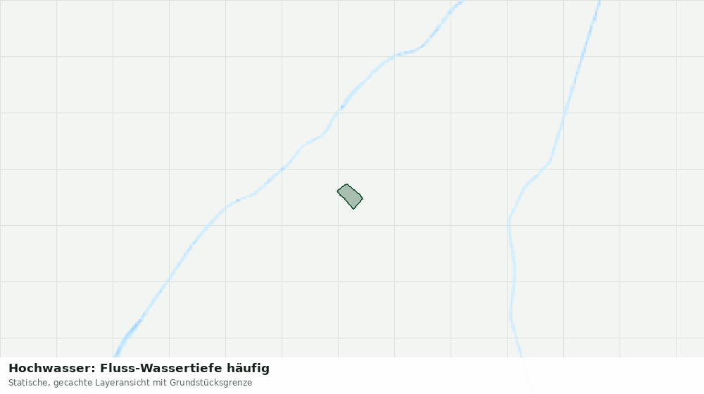 Statische Kartenansicht: Hochwasser: Fluss-Wassertiefe häufig
