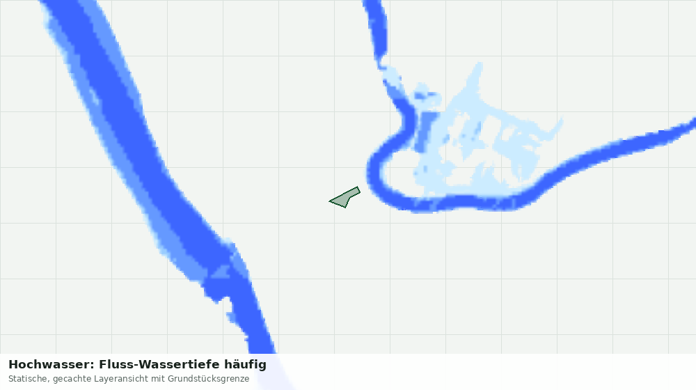 Statische Kartenansicht: Hochwasser: Fluss-Wassertiefe häufig