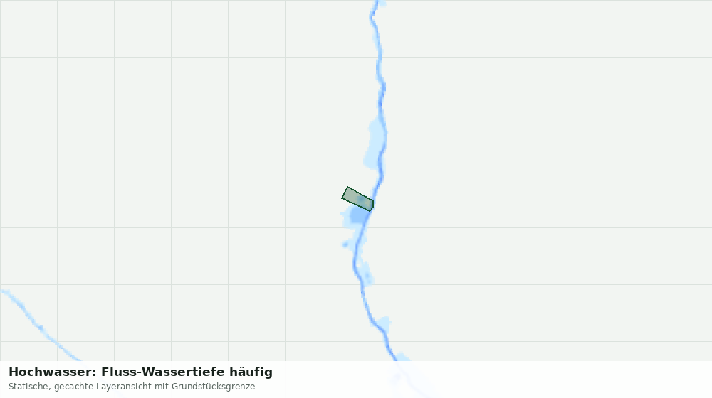 Statische Kartenansicht: Hochwasser: Fluss-Wassertiefe häufig