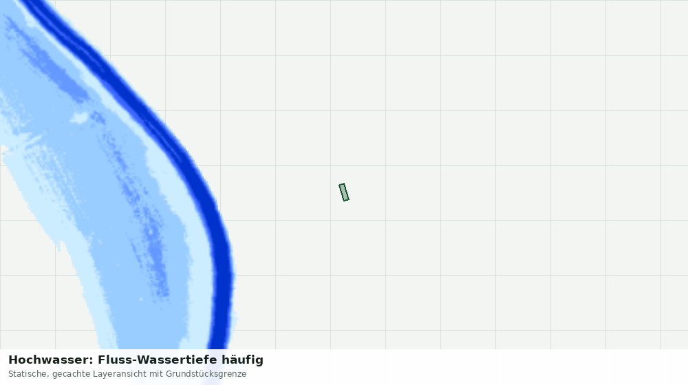 Statische Kartenansicht: Hochwasser: Fluss-Wassertiefe häufig