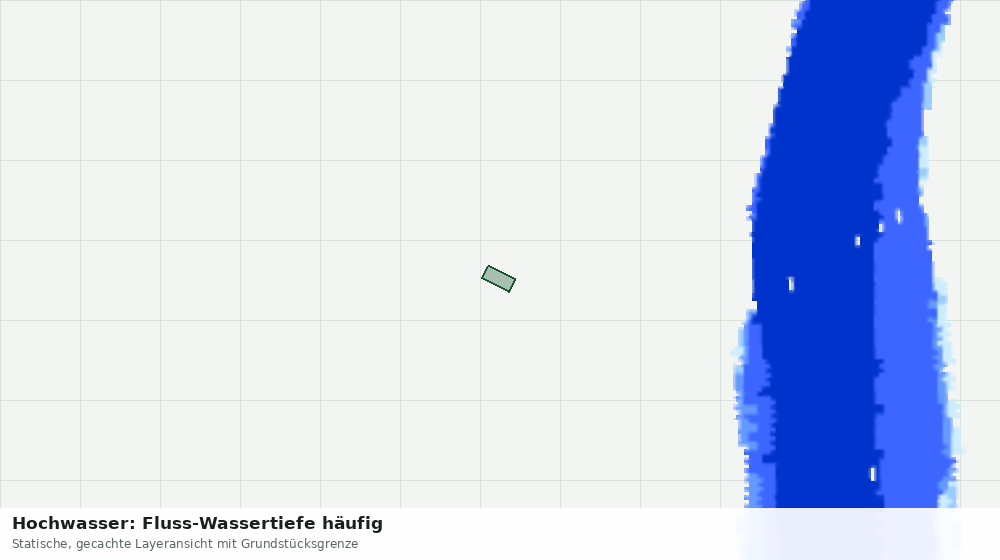 Statische Kartenansicht: Hochwasser: Fluss-Wassertiefe häufig