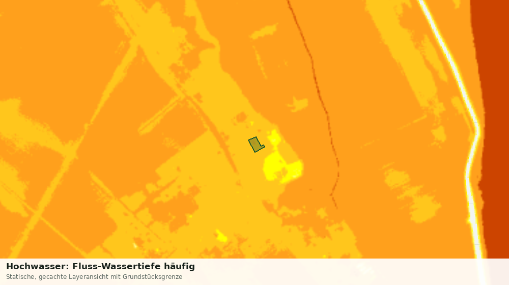 Statische Kartenansicht: Hochwasser: Fluss-Wassertiefe häufig