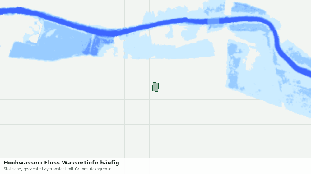 Statische Kartenansicht: Hochwasser: Fluss-Wassertiefe häufig