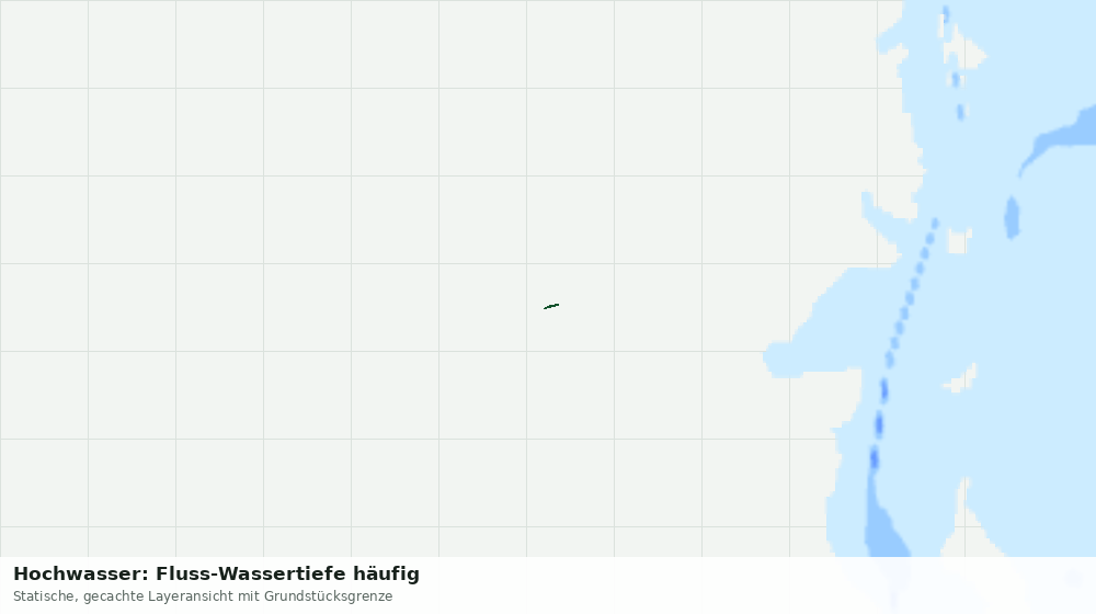 Statische Kartenansicht: Hochwasser: Fluss-Wassertiefe häufig