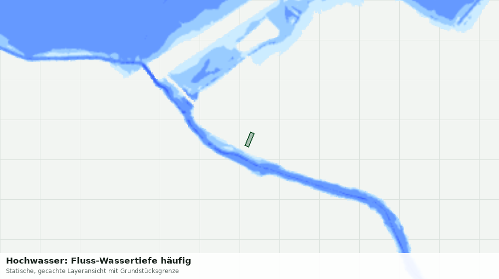 Statische Kartenansicht: Hochwasser: Fluss-Wassertiefe häufig