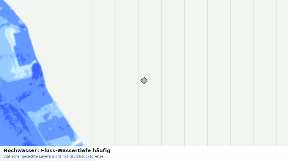 Statische Kartenansicht: Hochwasser: Fluss-Wassertiefe häufig