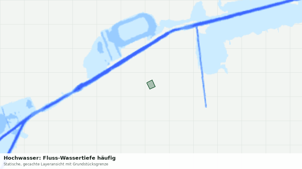 Statische Kartenansicht: Hochwasser: Fluss-Wassertiefe häufig