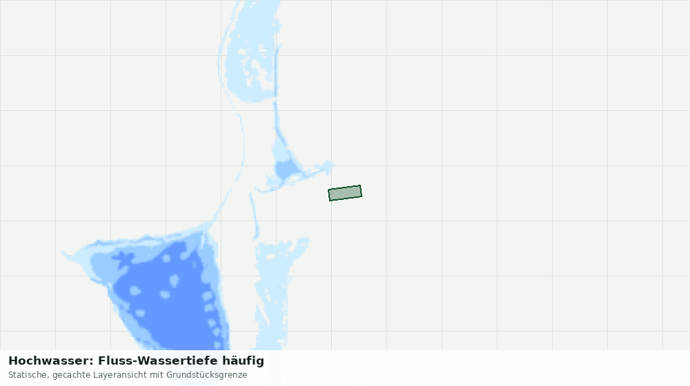 Statische Kartenansicht: Hochwasser: Fluss-Wassertiefe häufig