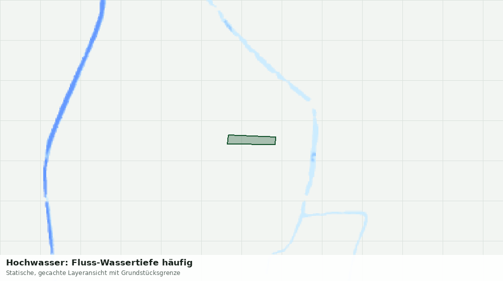Statische Kartenansicht: Hochwasser: Fluss-Wassertiefe häufig