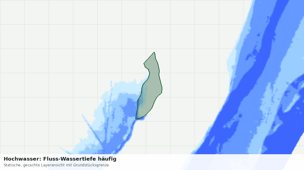 Statische Kartenansicht: Hochwasser: Fluss-Wassertiefe häufig