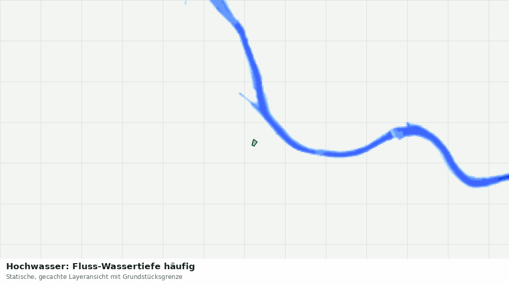 Statische Kartenansicht: Hochwasser: Fluss-Wassertiefe häufig