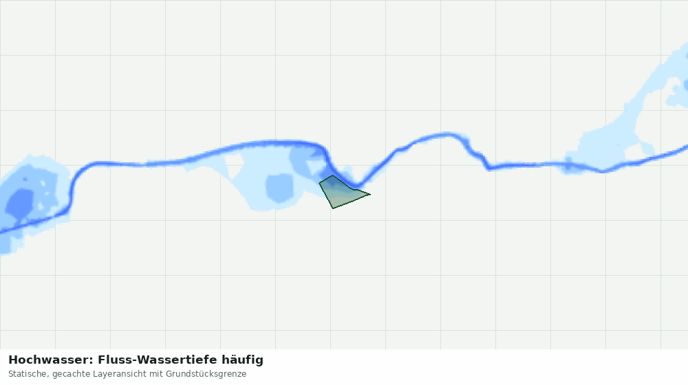 Statische Kartenansicht: Hochwasser: Fluss-Wassertiefe häufig