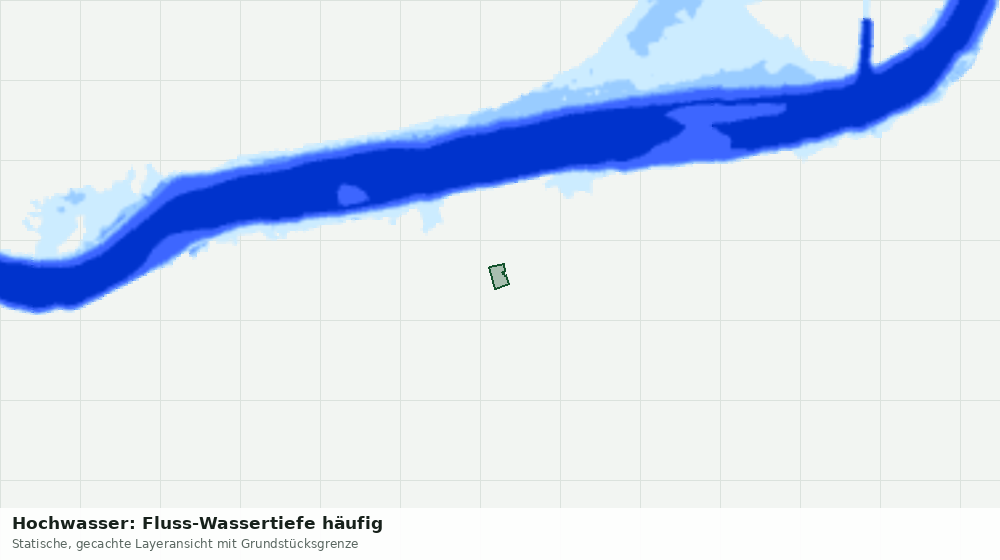 Statische Kartenansicht: Hochwasser: Fluss-Wassertiefe häufig