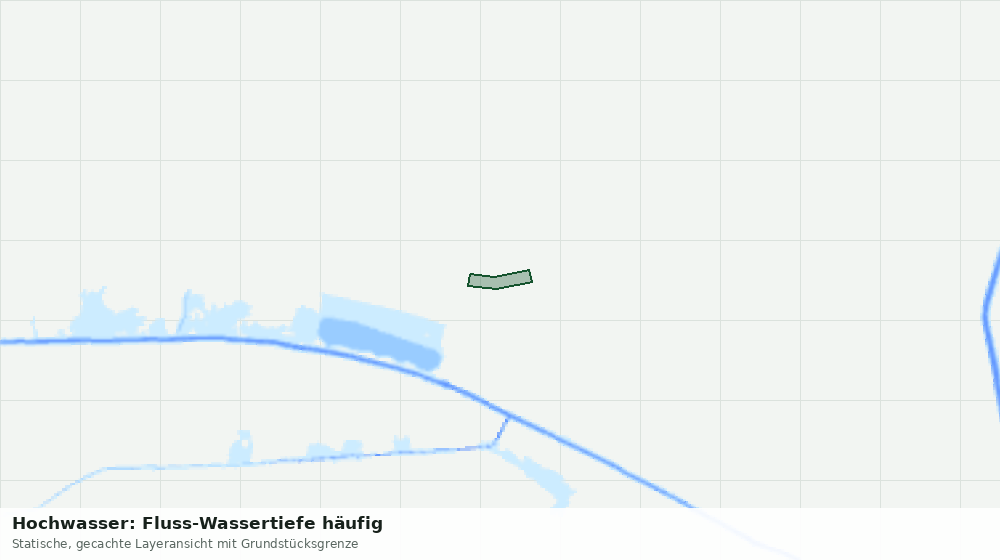 Statische Kartenansicht: Hochwasser: Fluss-Wassertiefe häufig