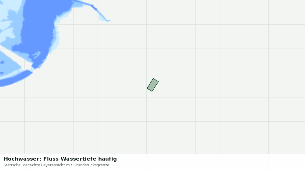Statische Kartenansicht: Hochwasser: Fluss-Wassertiefe häufig