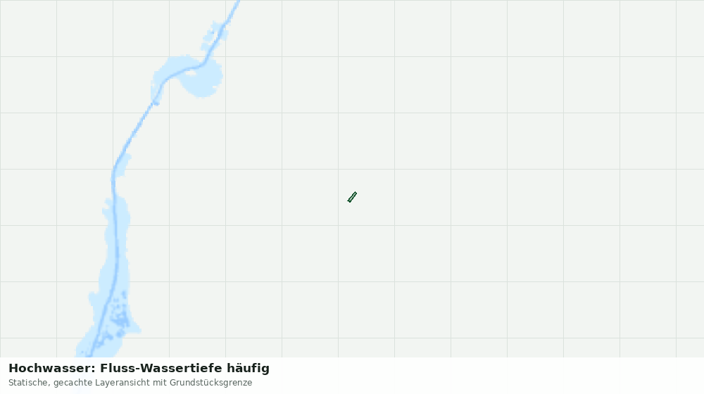 Statische Kartenansicht: Hochwasser: Fluss-Wassertiefe häufig