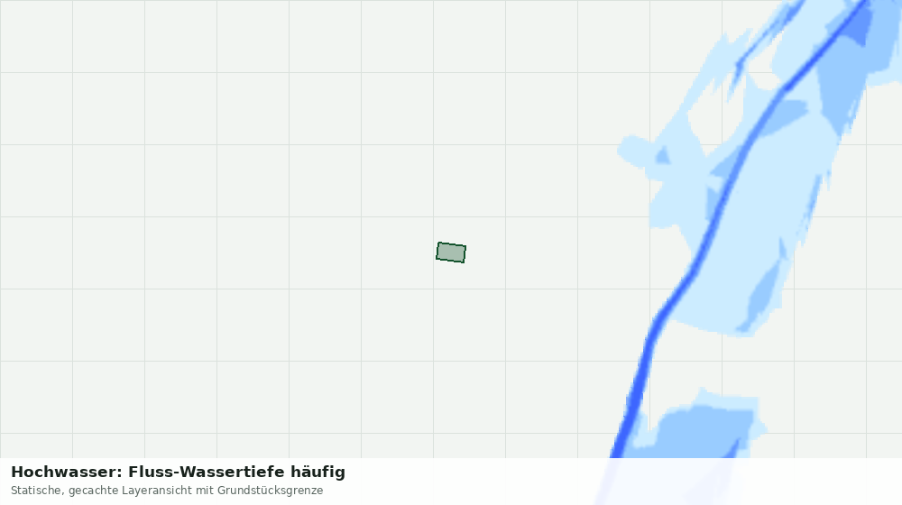 Statische Kartenansicht: Hochwasser: Fluss-Wassertiefe häufig